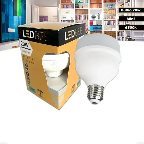 Lampada 20w bulbo 6500k branco frio 1600lm LEDBEE