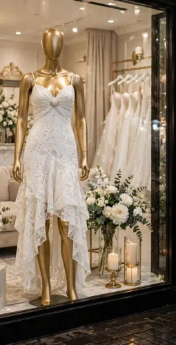 Vestido de noiva civil veste p/m veste até o 40