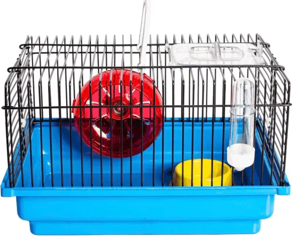 GAIOLA HAMSTER BRASILEIRINHA BACK COM BEBEDOURO E RODAS ESPAÇOSA, ESTILOSA