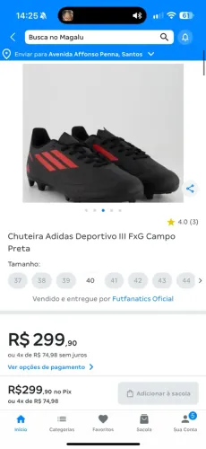 Chuteira 42 novíssima