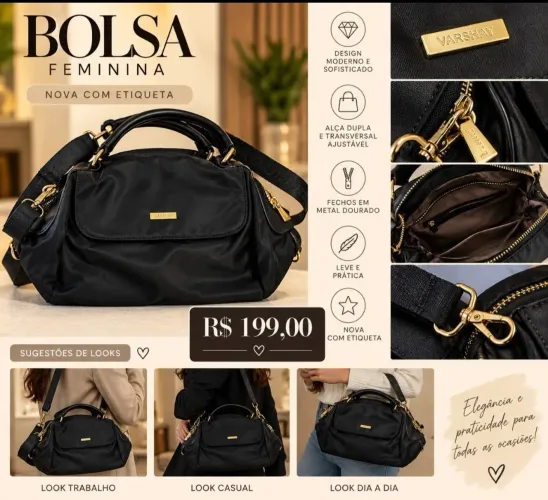 Bolsa nova na etiqueta
