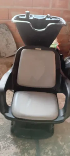 cadeira de lavar cabelo 2 ves de uso