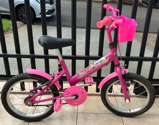 Bicicleta Aro 16 Rosa Para Menina