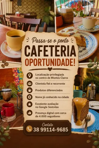 Cafeteria oportunidade