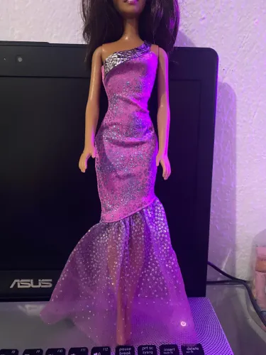 Acessórios Barbie - Vestido brilhante