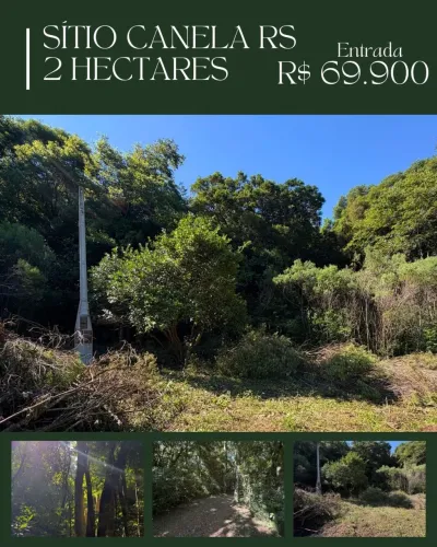 Sítio na serra- 2 hectares em Canela/RS