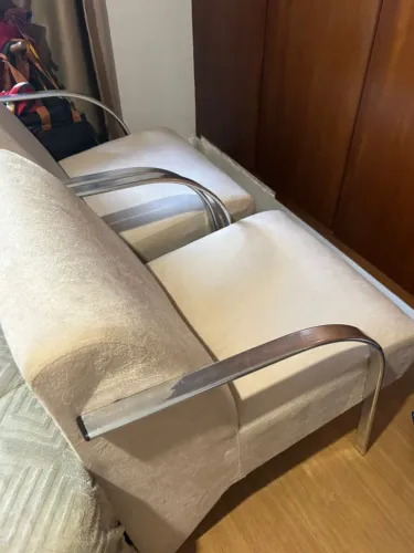 POLTRONA BEGE SALA ESCRITÓRIO RECEPÇÃO