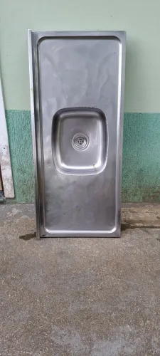 TAMPO DE PIA EM AÇO INOX