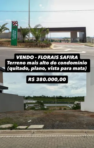 Lote condomínio florais safira