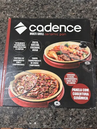 Panela Elétrica Cadence Multi Grill Ceramic Pan 