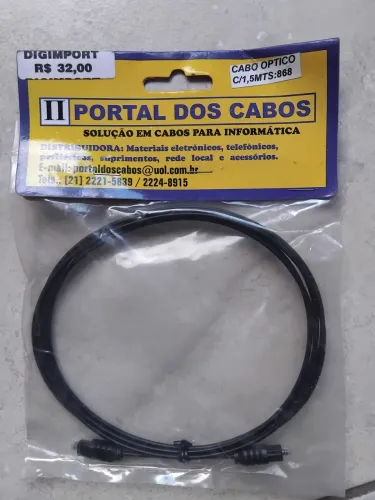 Cabo ótico com 1,5m