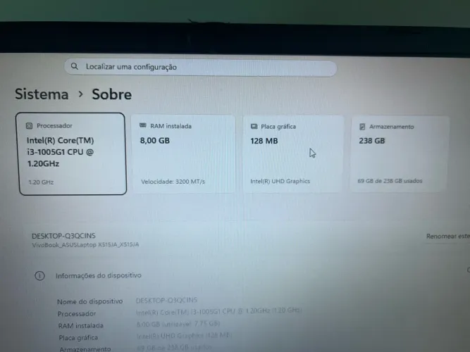 Notebook Asus