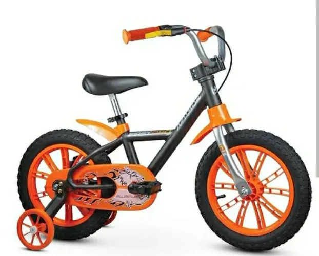 bicicleta aro 14 de alumínio infantil 