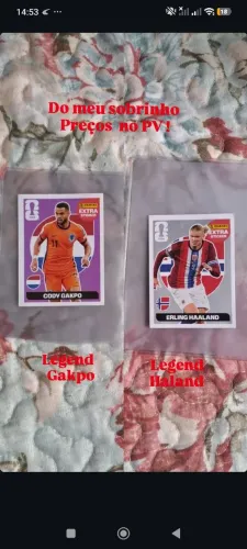 Figurinhas Legends Copa 2026 Haland/Gakpo