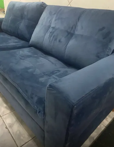 Troca do tecido em sofá