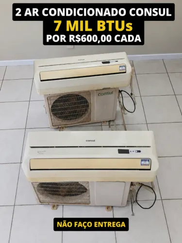 2 ar condicionado Consul 7 mil BTUs