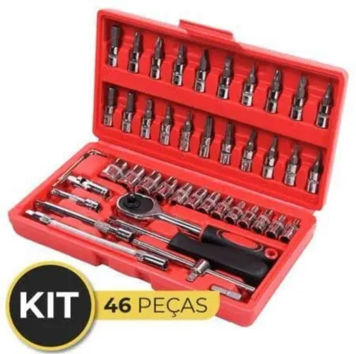Kit de Chaves Catraca Pro: 46 Peças LACRADA MALETA
