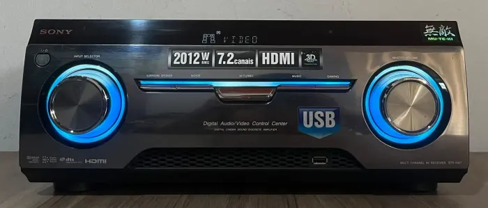 Receiver Usado Sony Muteki Str-km7 2012 RMS 7.2 216 RMS Channel HDMI USB Leia Descrição
