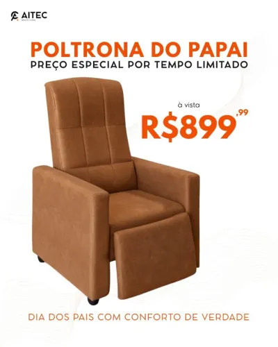 CADEIRA PAPAI-CADEIRA CHIQUE E MUITO CONFORTÁVEL