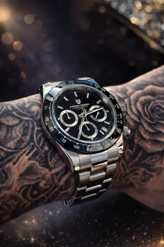 Pagani Design PD-1644 Cronógrafo Masculino Aço Inox Premium