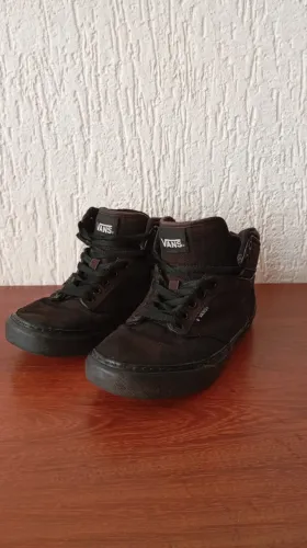 tênis vans canto alto preto masculino tam 37