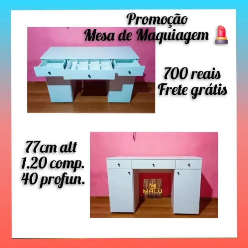 Promoção mesa de maquiagem
