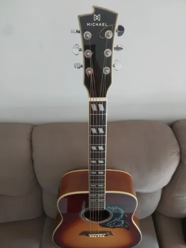 Combo Profissional: Violão Michael Galaxy Folk + Case Rígida Strinberg