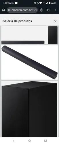 Sound bar Sansung com sub ativo sem fio