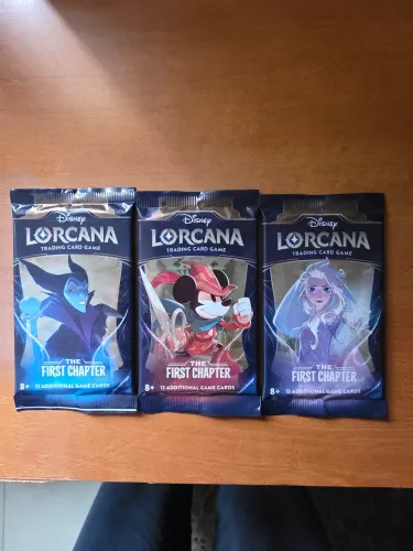 Combo 3 Boosters Disney Lorcana TCG Disney Lorcana First Chapter (Inglês) - Lacrado
