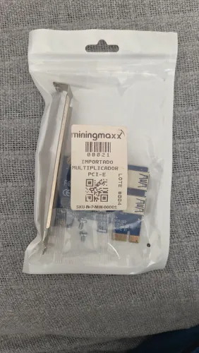 Placa Pci-e Multiplicadora Para Cabo Riser 1x4<br>Cabo Riser 1x4