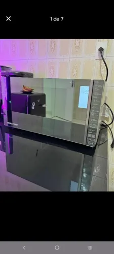 Microondas Brastemp espelhado funcionando (entrega grátis