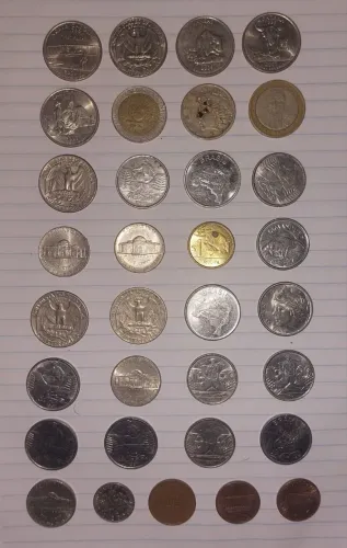 Moedas antigas do Brasil e outros paises