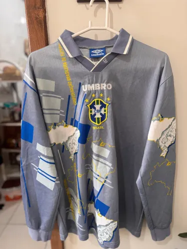 Camisa Seleção Brasileira Goleiro 1995 - Original modelo jogador 
