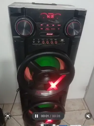 Caixa amplificada 1900wats nova potente