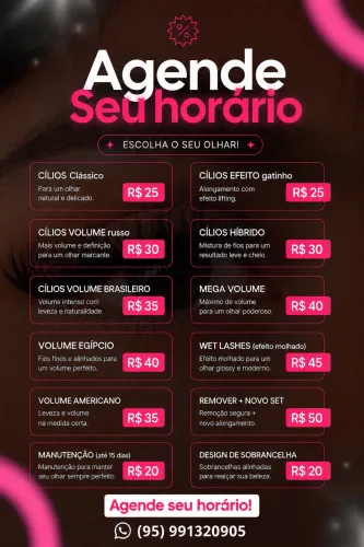 Extensão de cílios de seda