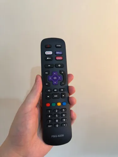 Controle Remoto FBG 9206 Para Smart Compativel Com TV Philco Roku c/ Botão Netflix