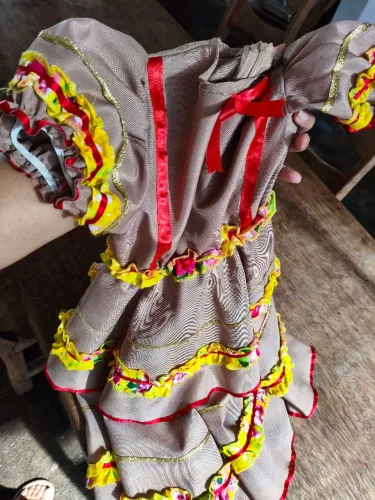 Vestido Maria bonita cangaceira junina