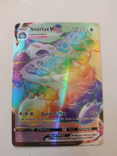 Carta Pokémon Snorlax VMX rara