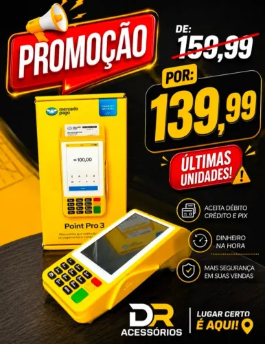 Máquineta Point Pro 3 Mercado Pago 