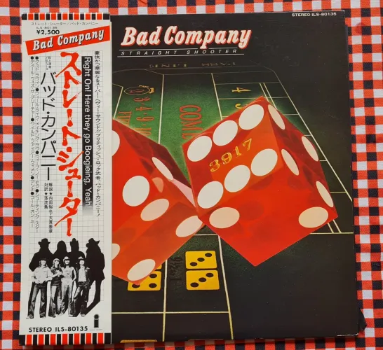Lp Vinil Bad Company Straight shooter Japonês com encarte e obi