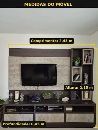 OPORTUNIDADE! Painel de Sala Grande - Rack - R$ 500 (Para retirar)