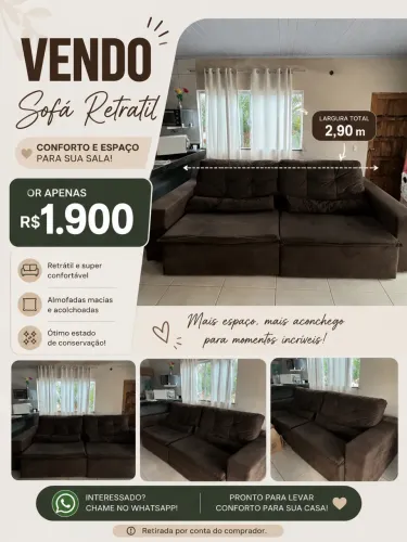 Sofá retrátil 