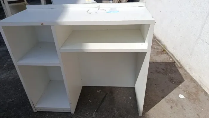 Balcã apoio Caixa 106x41x90 cm Branco