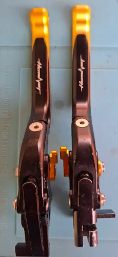 Par Manete Articulado Dobravel Gravado A Laser<br><br>Cb600f Hornet