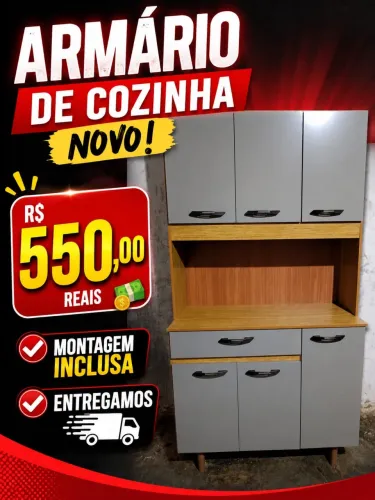 ARMÁRIO DE COZINHA NOVOS MONTAGEM INCLUSA ENTREGAMOS