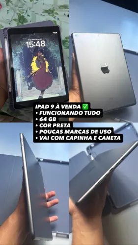IPAD 9 SEMI NOVO