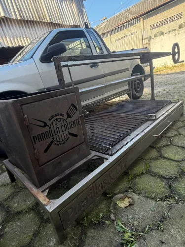 PARRILLA INOX 180cm (profissional)
