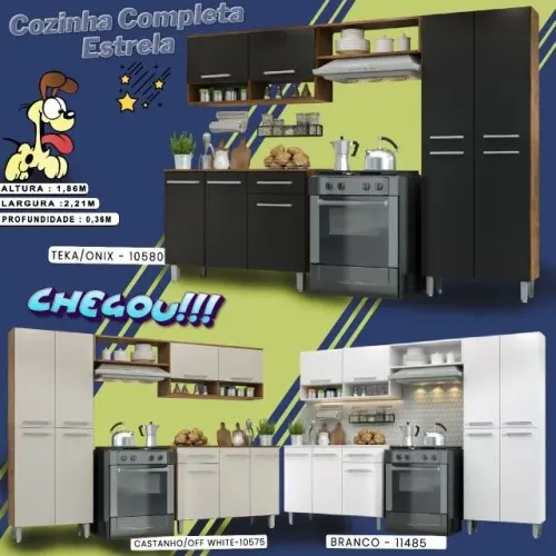 Armário de cozinha estrela , à pronta entrega 