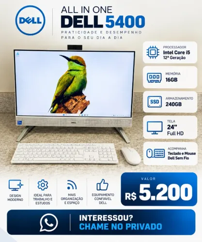 Compitador All in One Dell 5400 Core i5, 16Gb Memoria