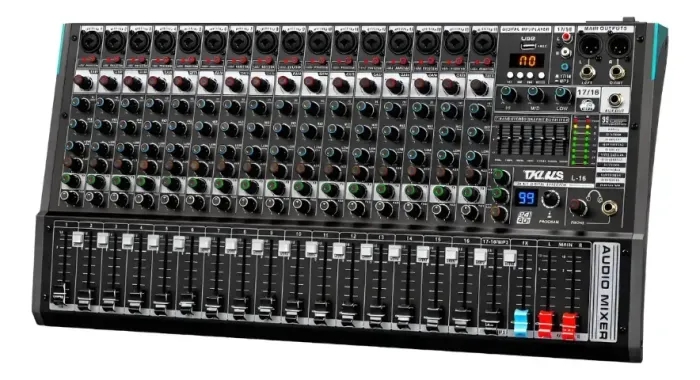 Mesa De Som Profissional 18 Canais 99 Efeitos Tklbls L16 48v